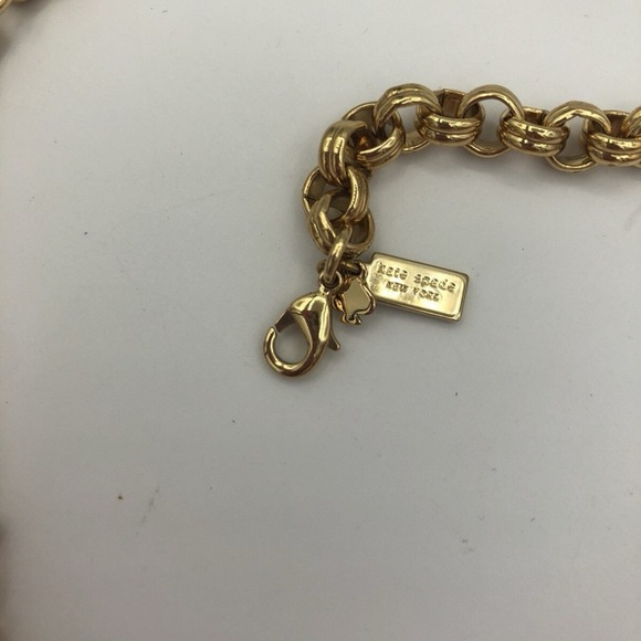 Kate Spade "Sweet As Pie" Bright Pink Cluster Beaded Collar Bib Necklace - Picture 11 of 11